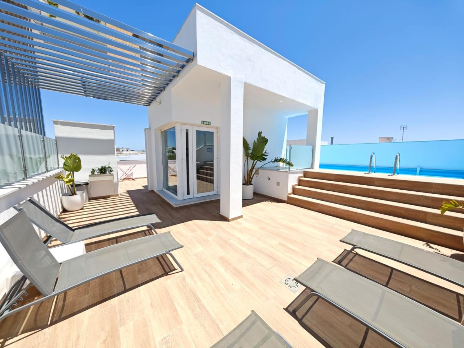 Apartamento Nuevo En Planta Baja A Con Piscina Y Solarium Barbate Eksteriør billede